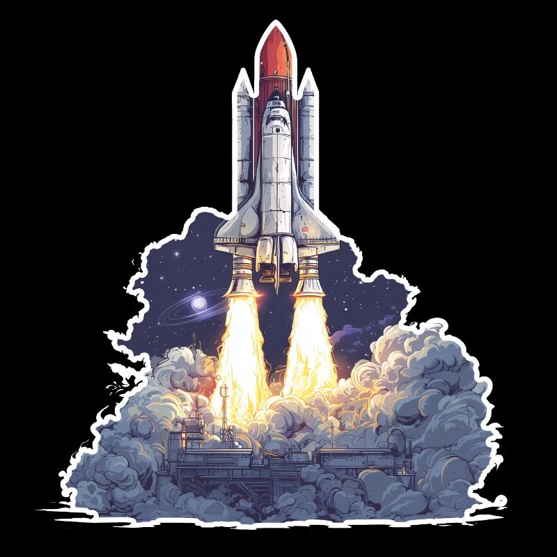 Exploration astronomique du lancement de fusées spatiales