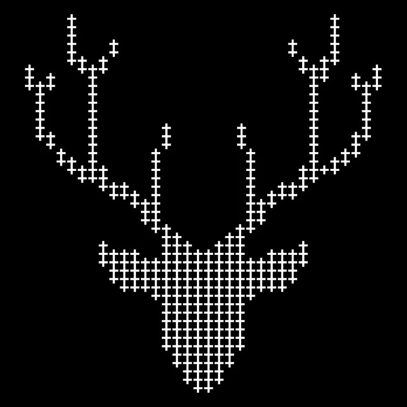Bois de cerf pixel