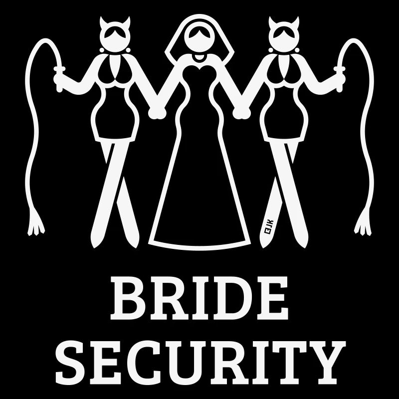 Bride Security (Bachelorette Party / Whip / White)