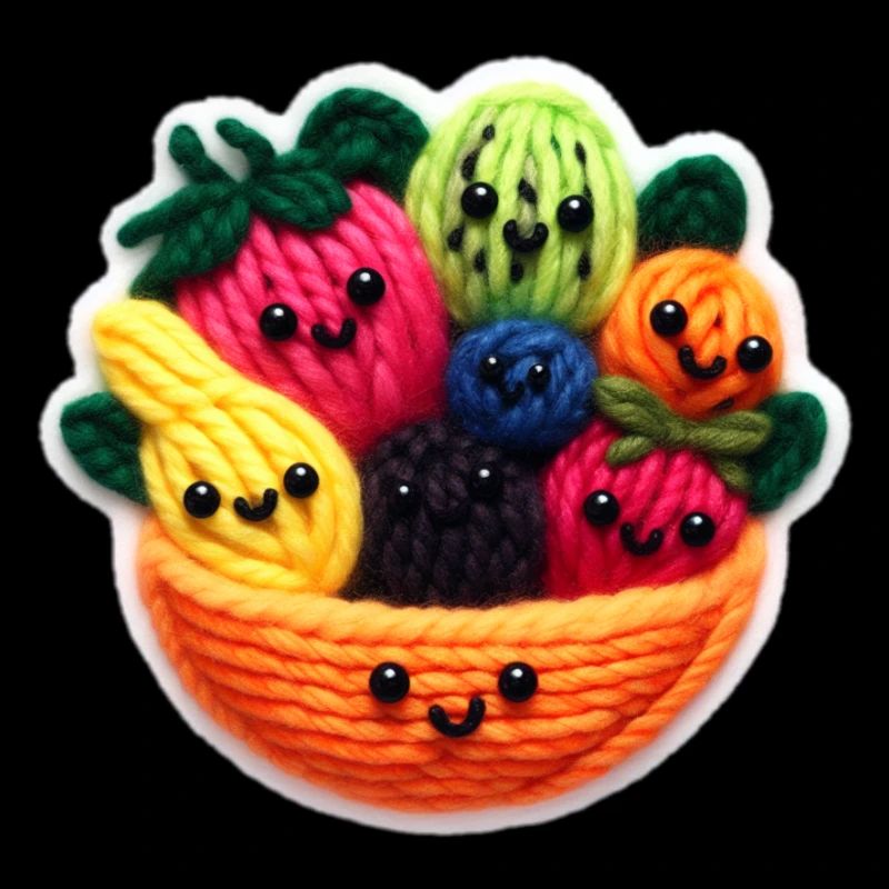Fruit salad faces