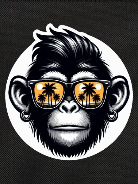 Monkey Glasses Palm Trees