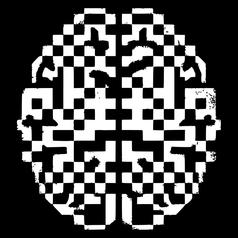 Brain Pixel Art Anatomy