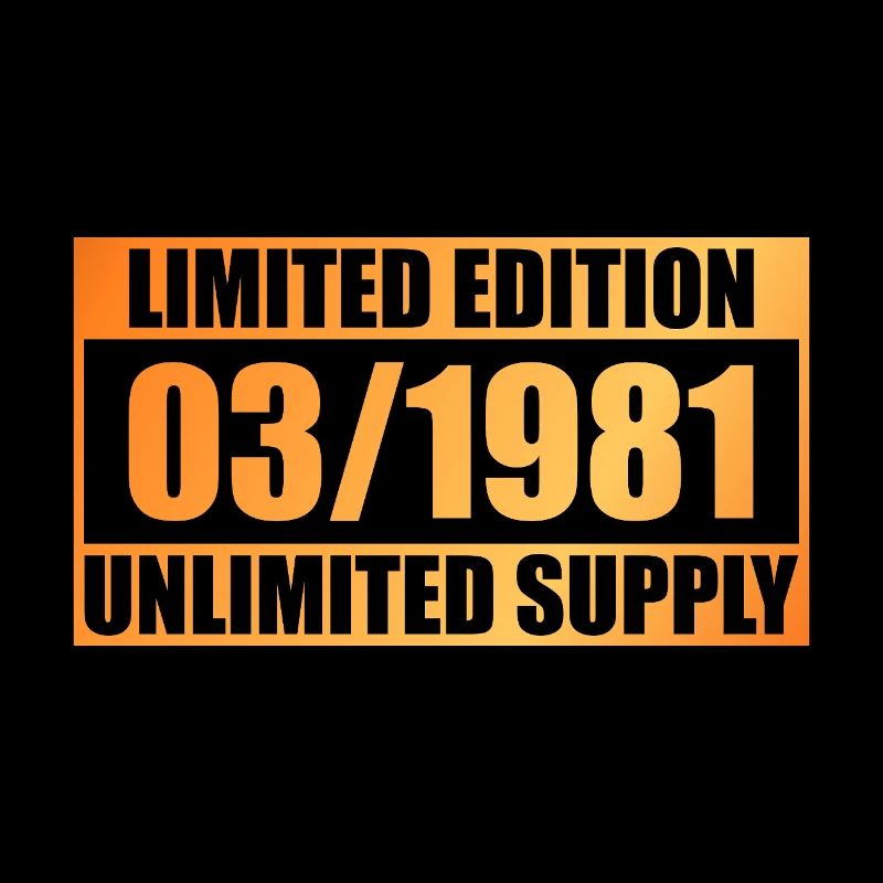 45e anniversaire édition limitée - ꝏ Approvisionnement 03/1981