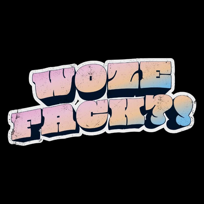 Wow Face Pastell Graffiti Stil