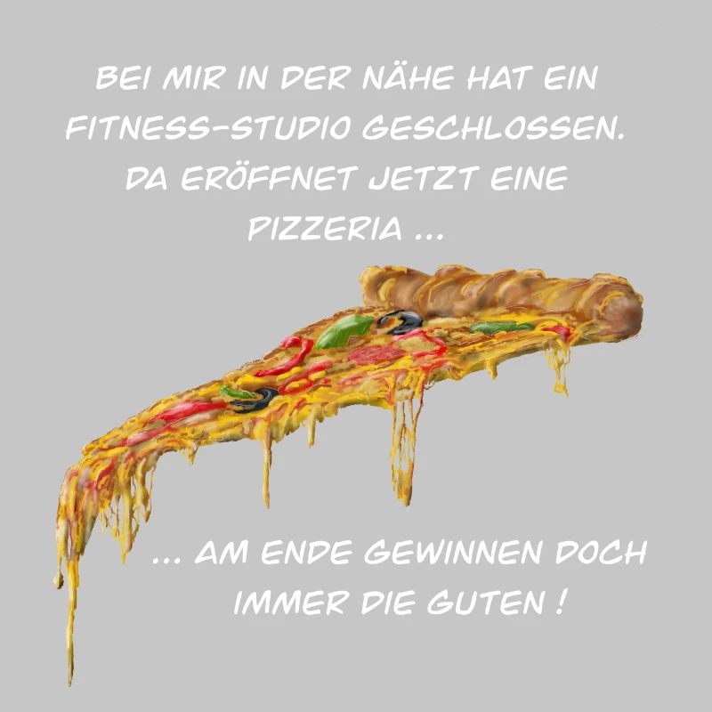 Fitness Studio oder Pizzeria - Pizza gewinnt immer