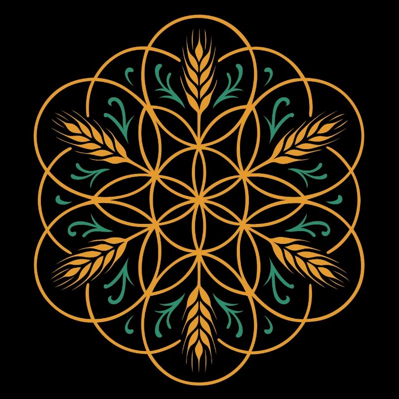 La fleur de vie de Lamma - Conception de la fête des moissons