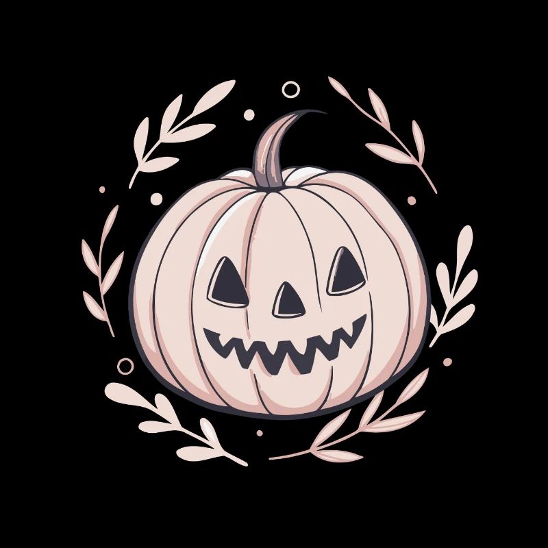 Pink Pumpkin Halloween Delicate