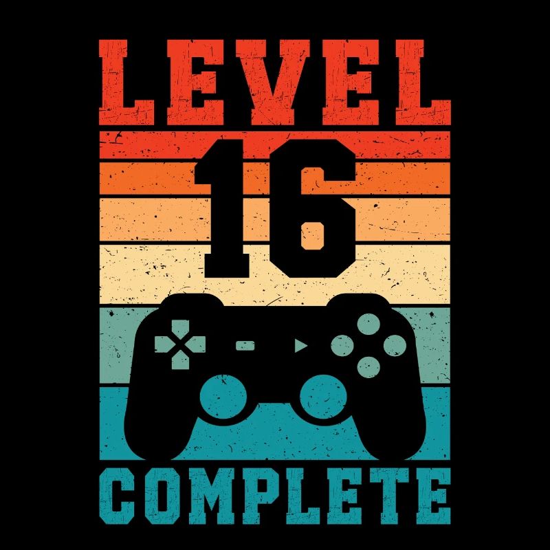 16th Birthday Level 16 Complete 16 Years Gamer