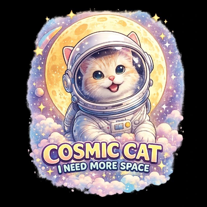 Cosmic Cat - Cute Cat in Space