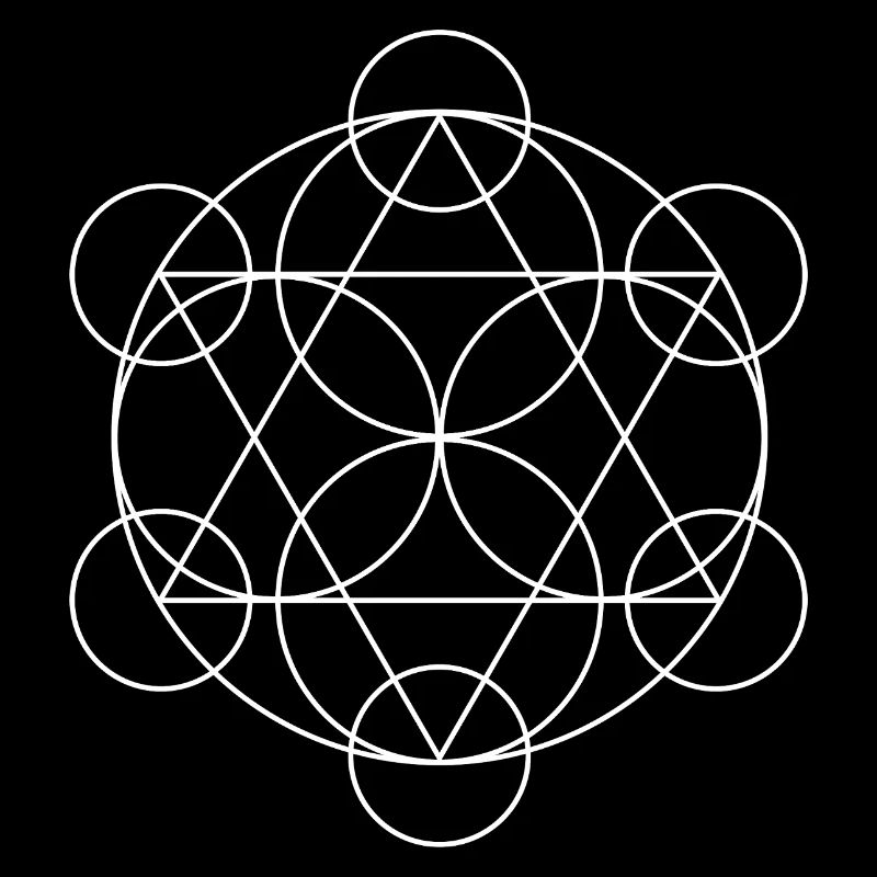Mandala géométrique du Cube de Metatron