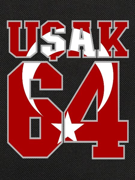 Usak 64 Turkey Flag