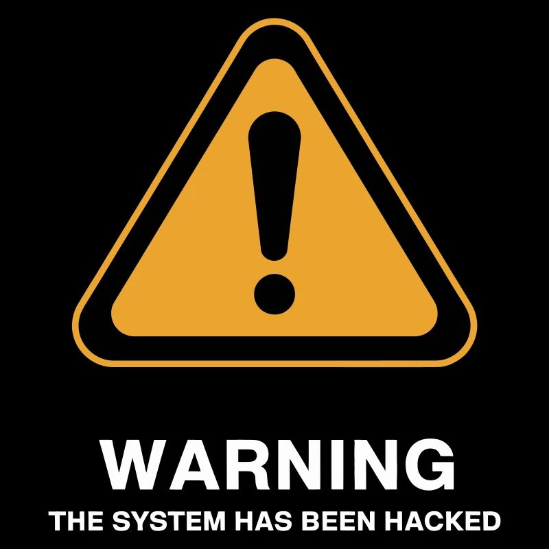 Icône d’avertissement du système piraté