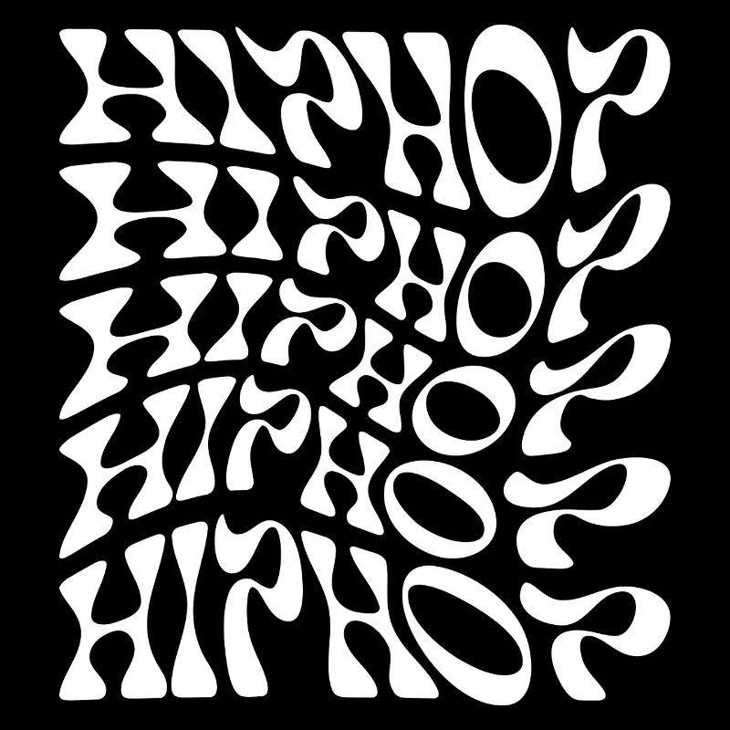 Hip Hop Swirl Abstract typography Pattern