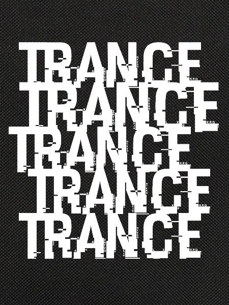 Trance-Typographisches Muster
