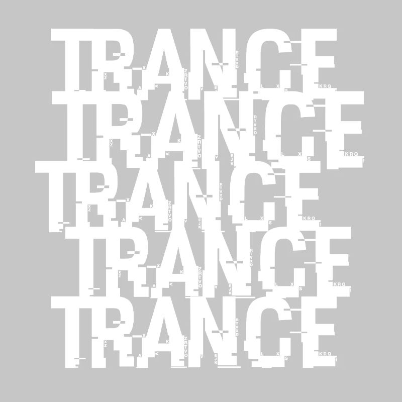 Trance-Typographisches Muster