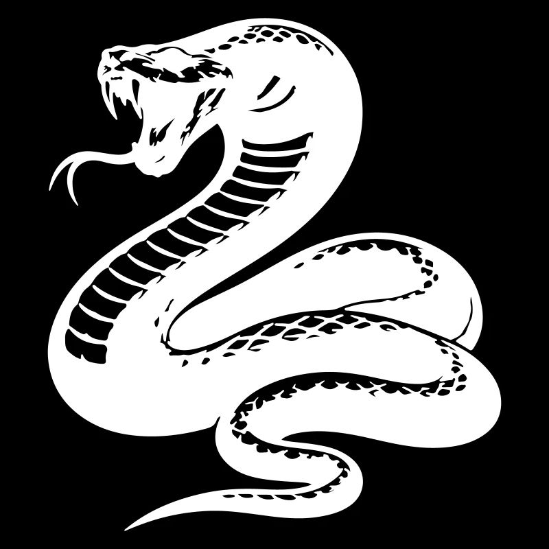 Schlange Python Silhouette