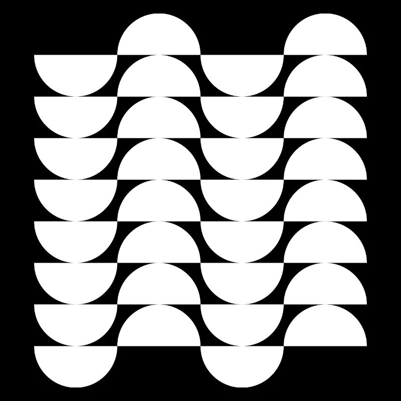 Wavegrid Half-Circle Pattern