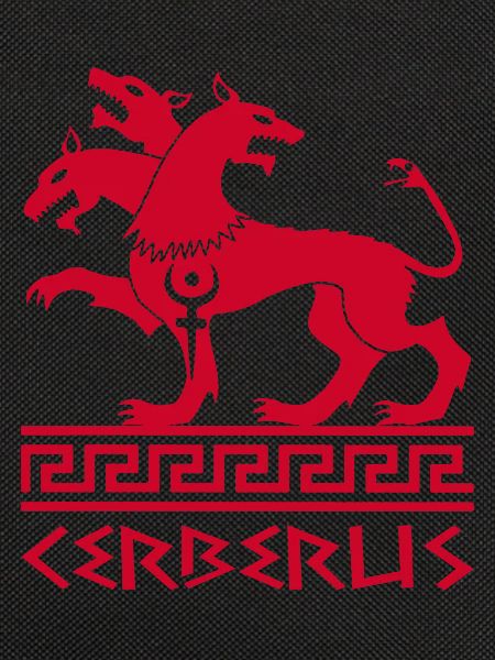 Red cerberus dog
