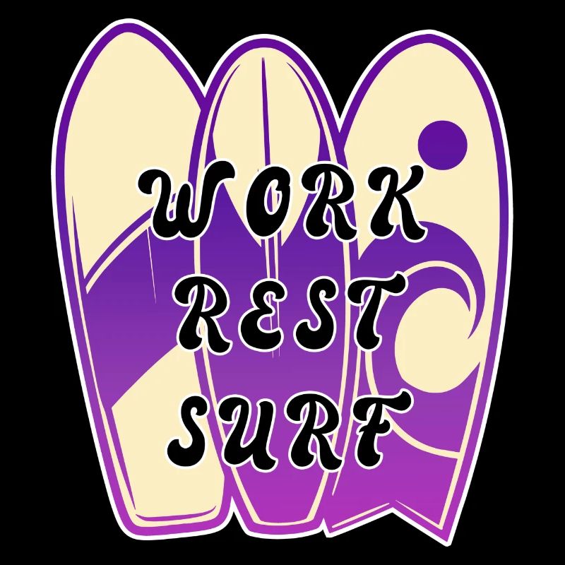 Surfing Spruch Design