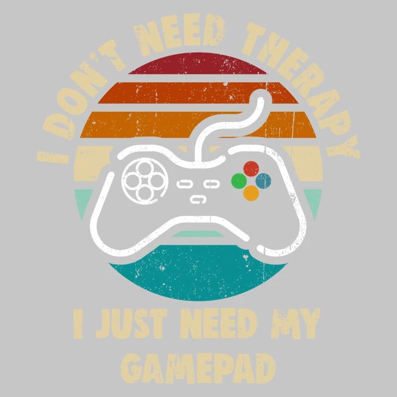 Gamepad Therapy Retro Sunset
