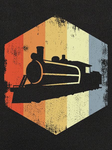 Retro Dampflokomotive