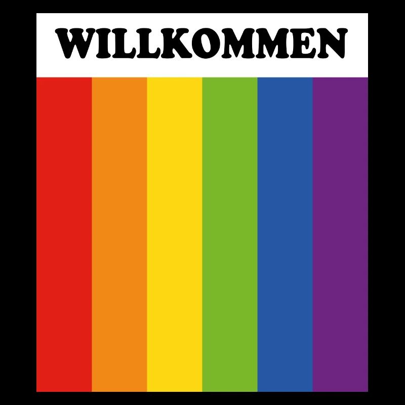 LGBT welcome Willkommen German