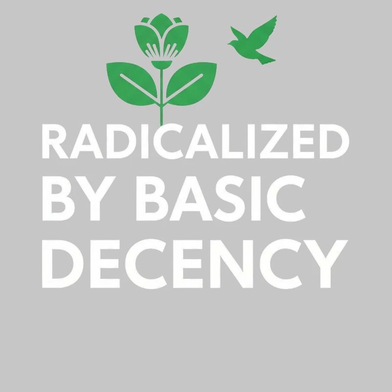 Radicalisé par la déclaration de décence de base sur le décalcomanie de chemise