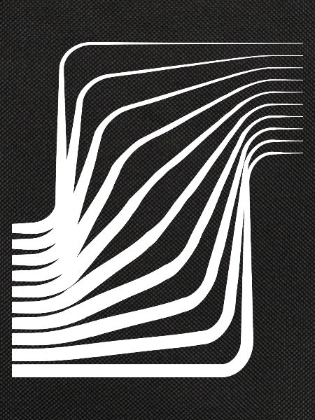 Monochrome Curved Waves