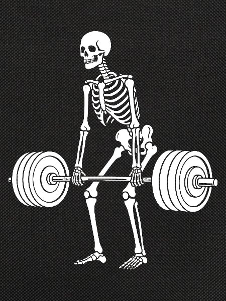 Skeleton weight lifting