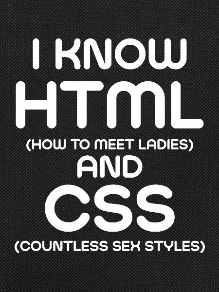 Ich kenne HTML und CSS