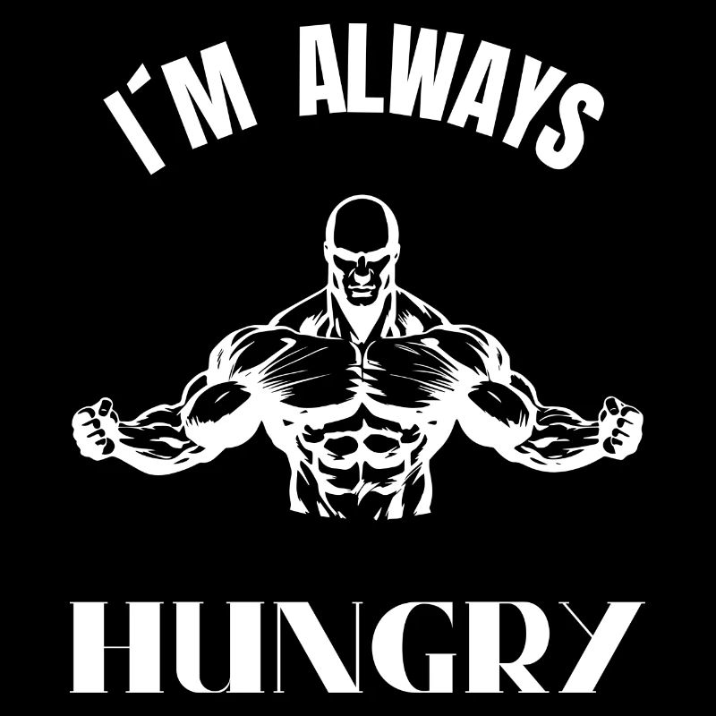 Ich bin immer hungrig – Muskelstatue