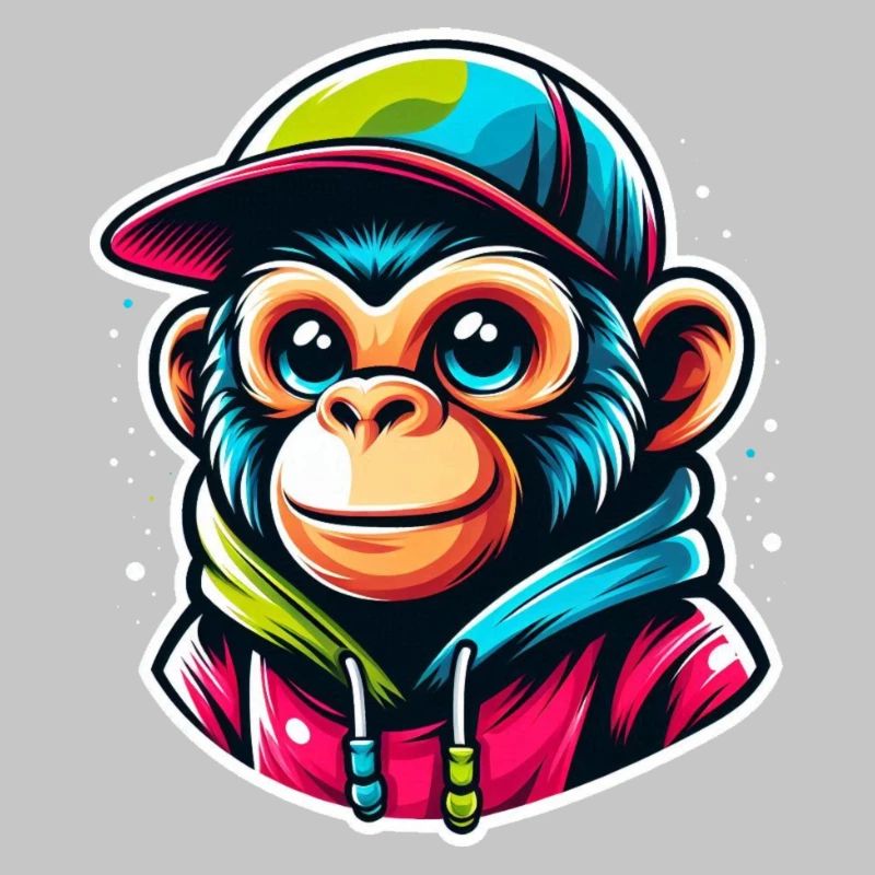 Casquette à capuche Monkey