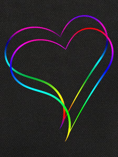 Herzen Regenbogen - Liebe