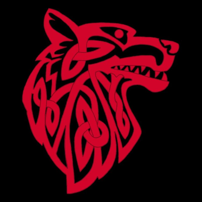 Wikinger Roter Wolf