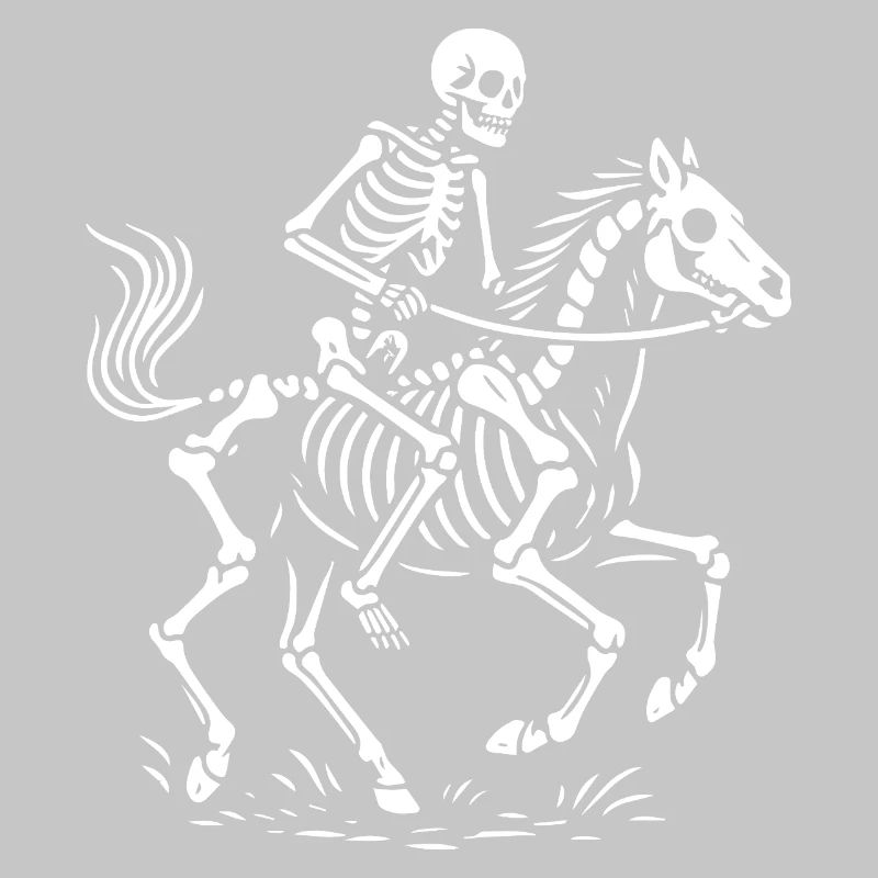 Ätherischer Skelettreiter Illustration