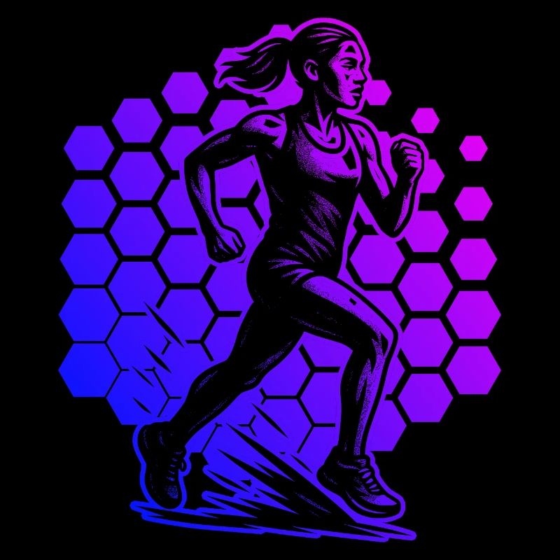 Modernes Running Artwork