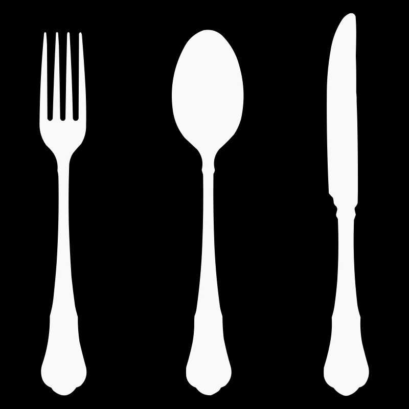 Cutlery Silhouette Design