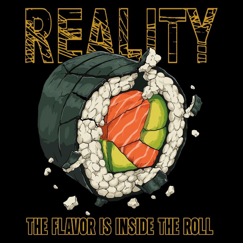 Sushi Roll Réalité Saveur Intérieure