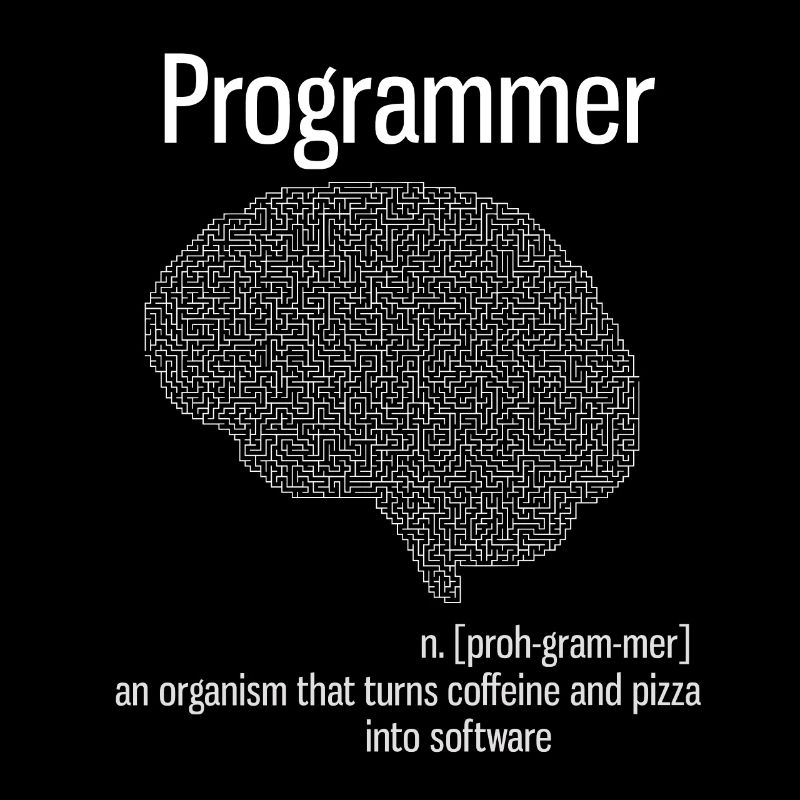 Programmeur cerveau PC ordinateur définition pizza lo