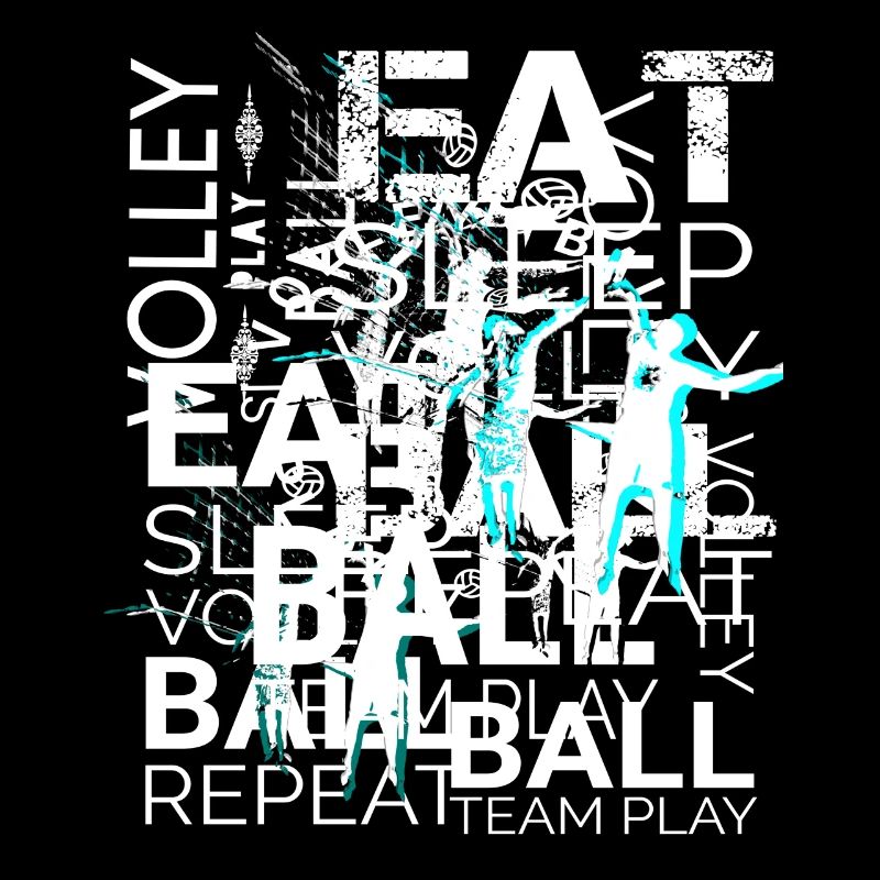 Volleyball Text Art