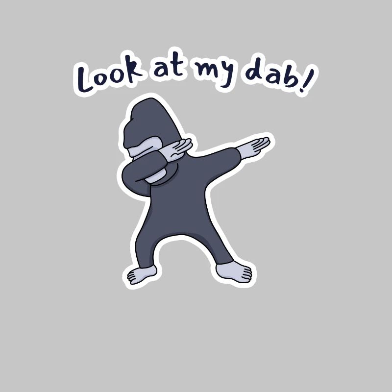 Regarde mon dab ! Gorille