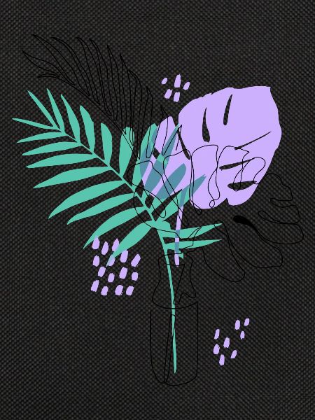 Artistic plant illustration