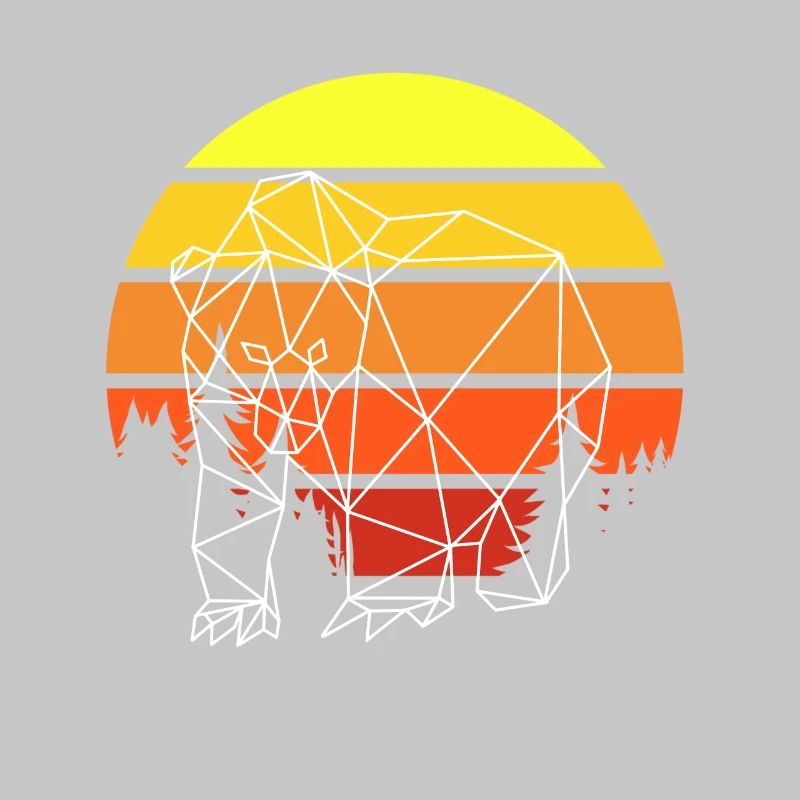Bär Polygon Sunset