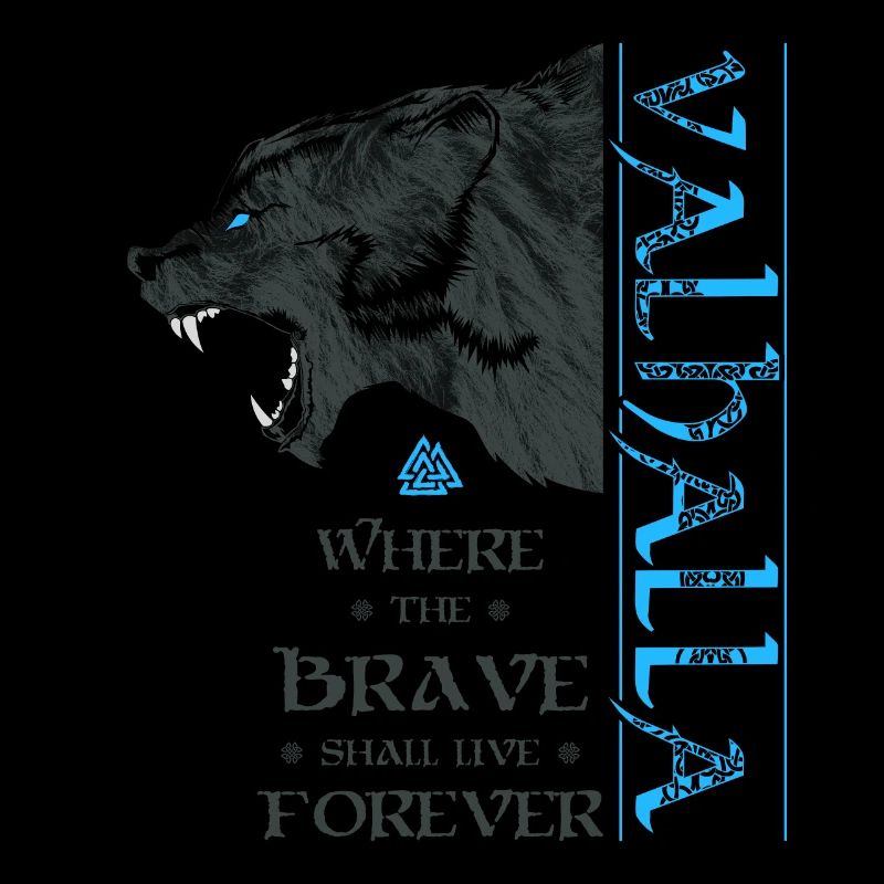 Grizzly Bear Valhalla Viking Bear Wotan Knots