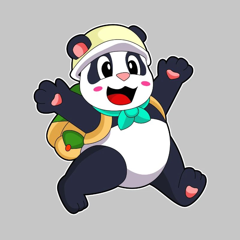 Panda Student Backpack School
