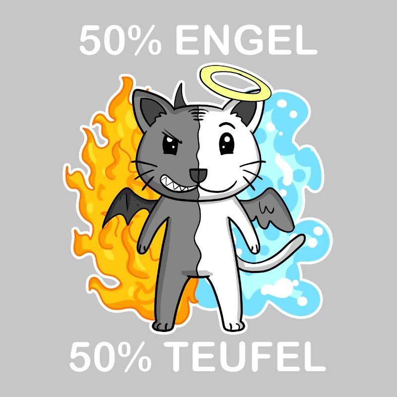 Katze Katzenrasse Devon Rex - Engel und Teufel