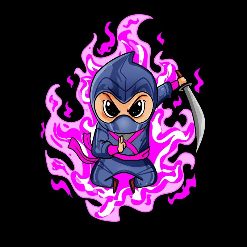 Ninja Mädchen in Rosa