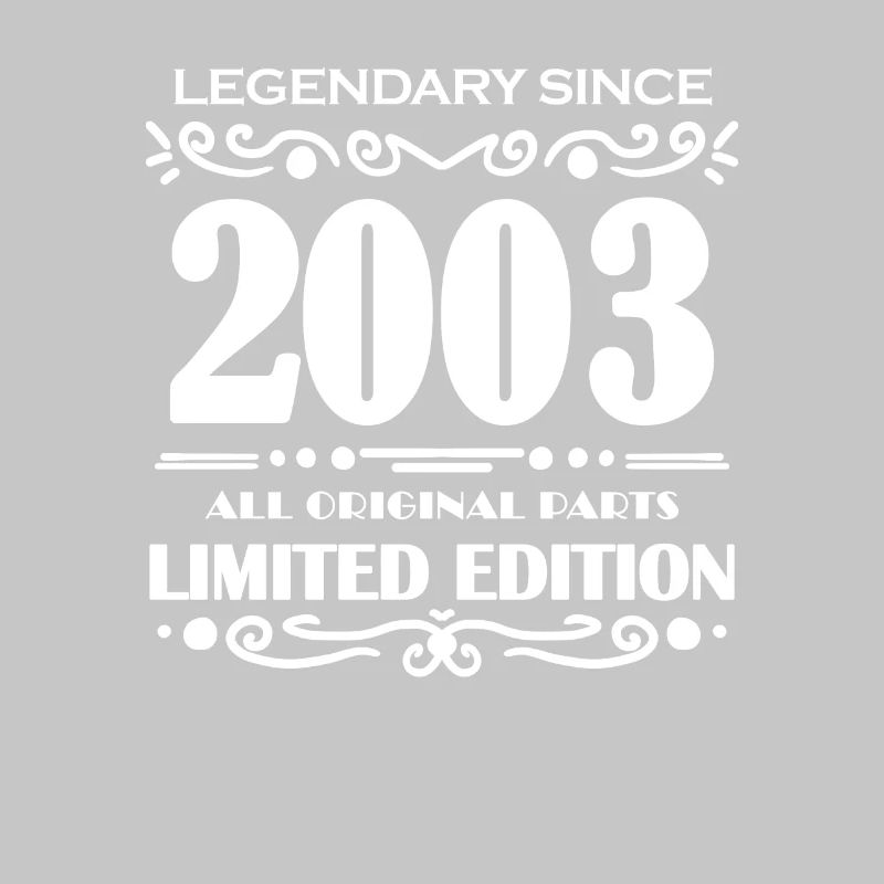 2003 - Année de construction 2003 - Né en 2003