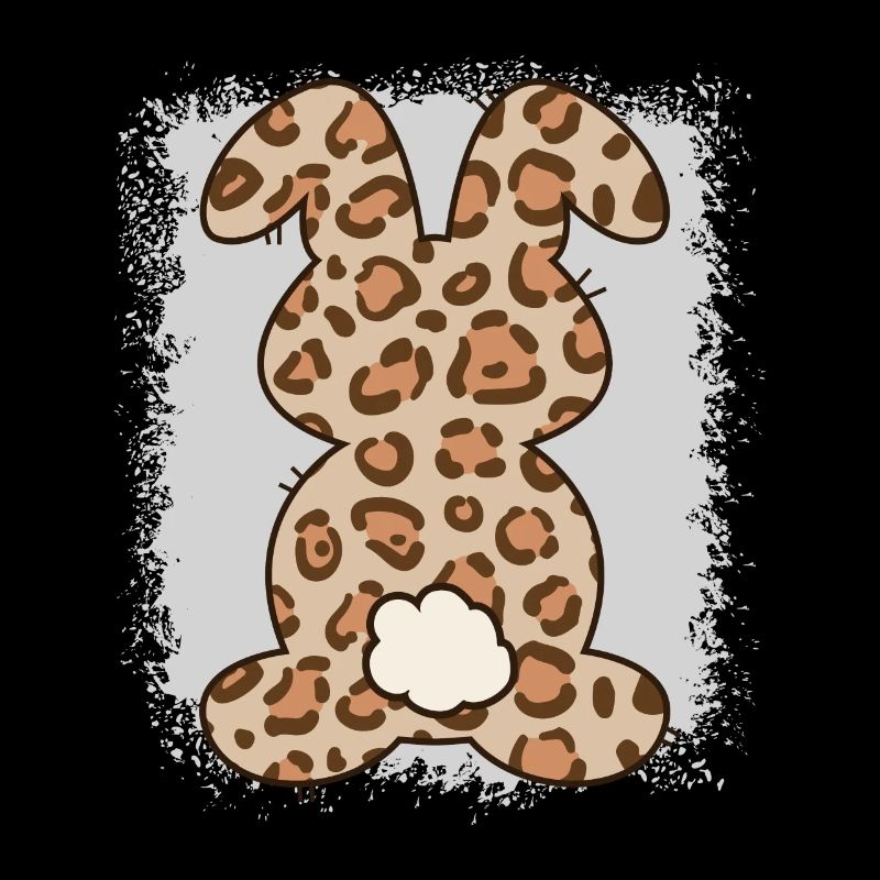 Leopard Print Bleached Easter