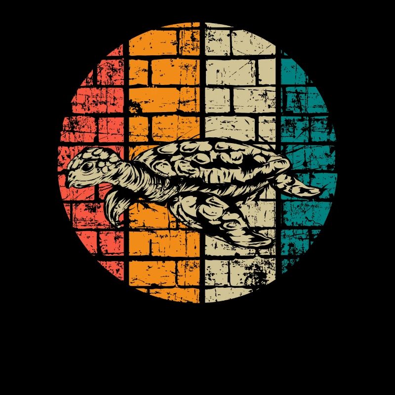Turtle vintage sea turtle